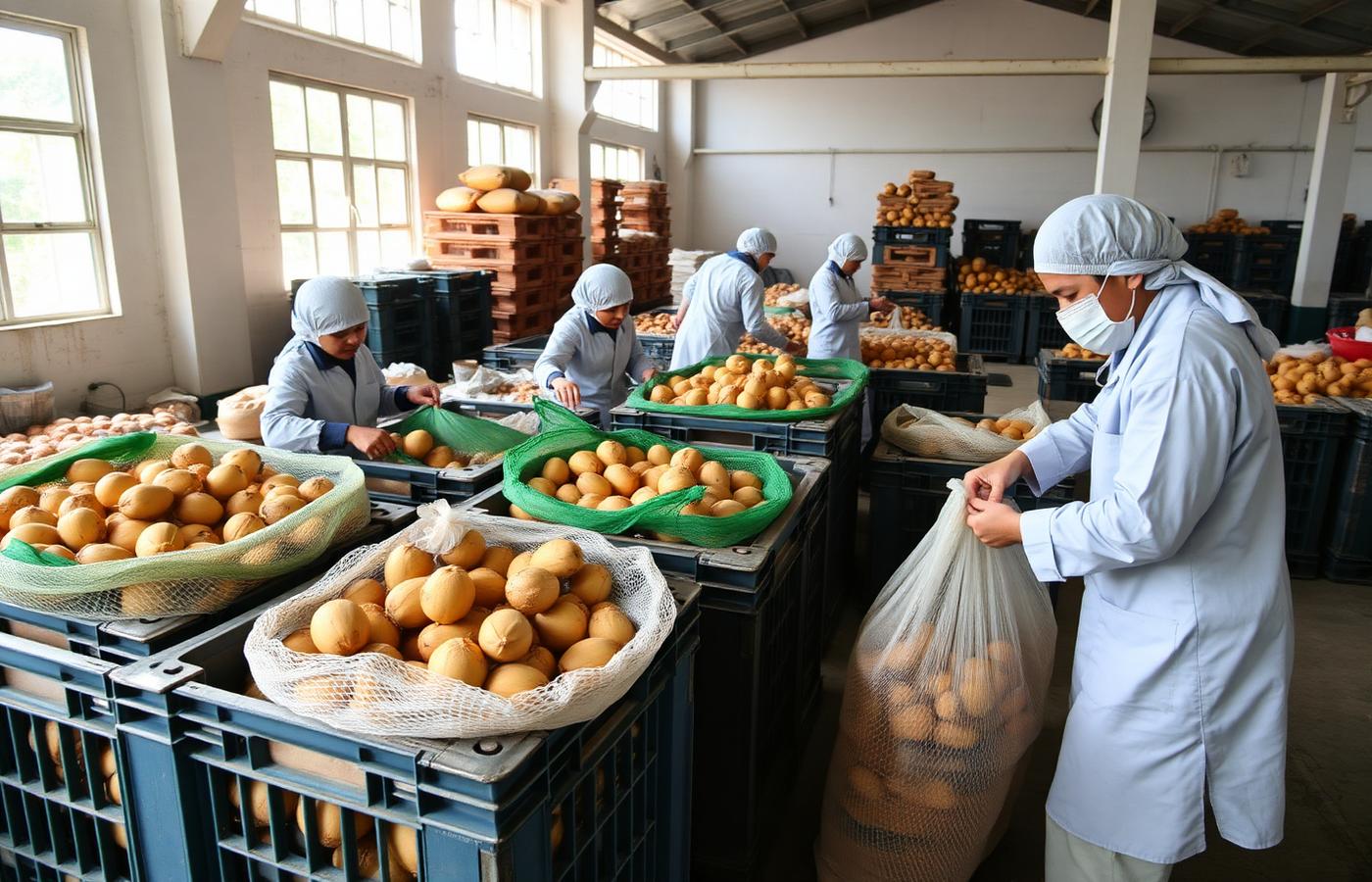 Hygienic grading and export packing of Indian food products